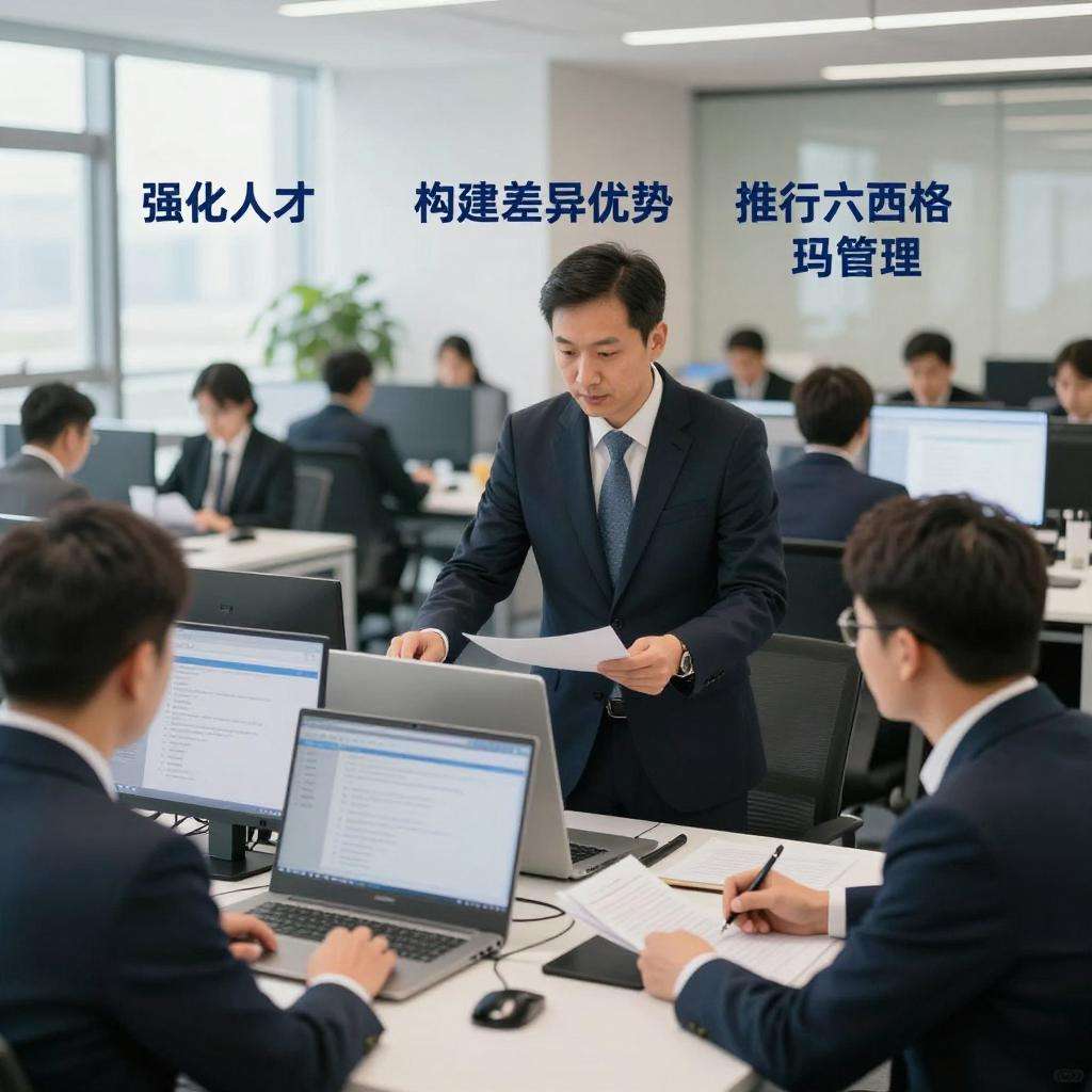 企业决胜未来三要素：强化人才、差异优势、六西格玛管理第一张图