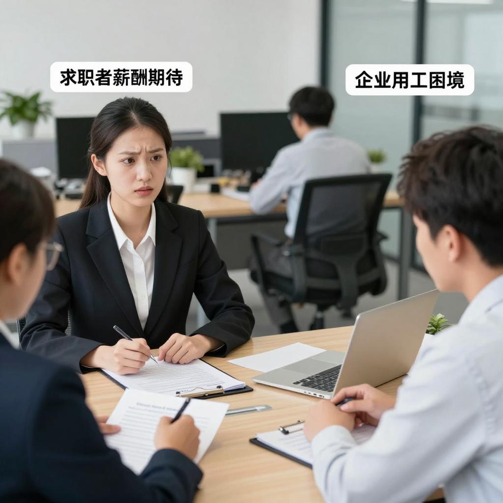 求职者薪酬期待与企业用工困境的双重视角第一张图