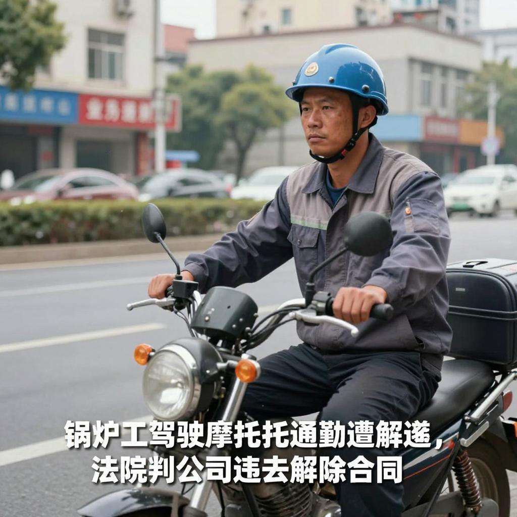锅炉工驾驶摩托车通勤遭解雇，法院判公司违法解除合同第一张图