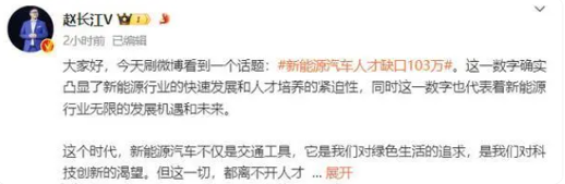 新能源汽车人才缺口凸显发展机遇与挑战(图1)