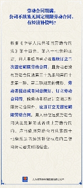 劳动合同期满不续签无固定期限合同有经济补偿吗(图1)