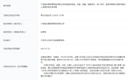 宁波某母婴公司违规促销被罚2万(图2)