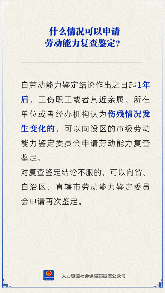 【人社日课】什么情况能申请劳动能力复查鉴定？(图1)