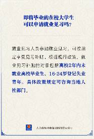 在校大学生能否申请就业见习补贴政策解读(图1)