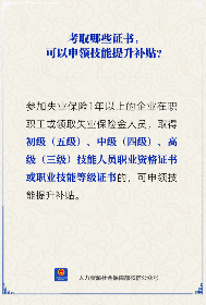 哪些证书可申领技能提升补贴 失业保险参保职工享福利(图1)