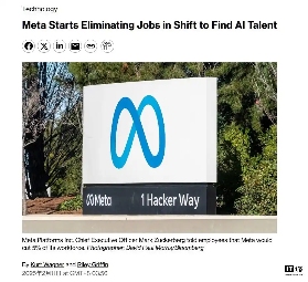 Meta 启动千人裁员计划,腾出空间招揽“最顶尖”人才(图1) Meta 启动千人裁员计划