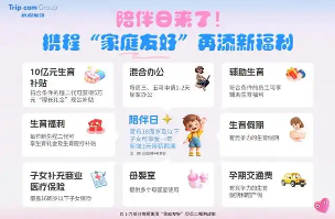 携程推出家庭友好新政策 引入陪伴日及生育补贴助力员工平衡工作与生活(图1) 携程“家庭友好”的新福利政策