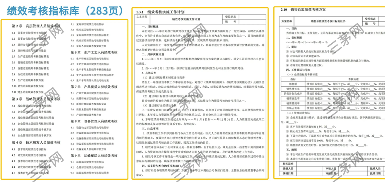 行业岗位KPI指标库超全283页 HR绩效管理必备(图1)