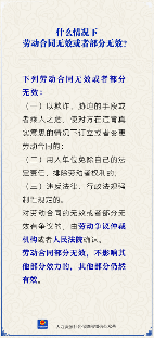 什么情况下劳动合同无效或者部分无效?