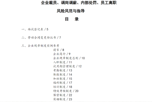 人事管理制度手册:HRBP必读的纪律处分与流程解析(图1) 人事管理制度手册:HRBP必读的纪律处分与流程解析(图1)