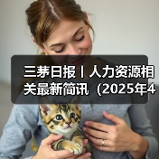 三茅日报丨人力资源相关最新简讯(2025年4月15日)(图3) 三茅日报丨人力资源相关最新简讯(2025年4月15日)(图3)