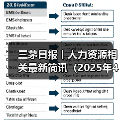 三茅日报丨人力资源相关最新简讯(2025年4月17日)(图2) 三茅日报丨人力资源相关最新简讯(2025年4月17日)(图2)
