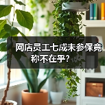 网店员工七成未参保竟称不在乎？（图4）