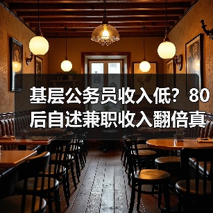 基层公务员收入低?80后自述兼职收入翻倍真相(图2) 基层公务员收入低?80后自述兼职收入翻倍真相(图2)