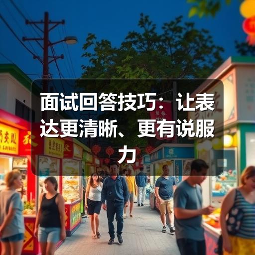 面试回答技巧:让表达更清晰、更有说服力的方法(图2) 面试回答技巧:让表达更清晰、更有说服力的方法
