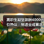 高职生期望薪酬4000元引热议,制造业成首选?(图4) 高职生期望薪酬4000元引热议,制造业成首选?(图4)