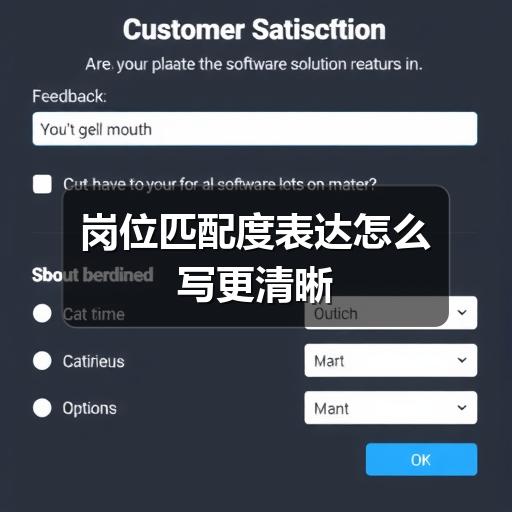 岗位匹配度表达怎么写更清晰(图2) 岗位匹配度表达怎么写更清晰