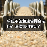 单位不签劳动合同合法吗？法律如何界定？（图2）