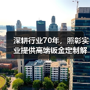 深耕行业70年,照彰实业提供高端钣金定制解决方案(图1) 深耕行业70年,照彰实业提供高端钣金定制解决方案(图1)