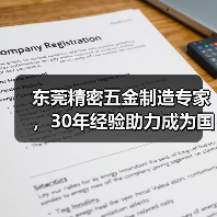 东莞精密五金制造专家，30年经验助力成为国际品牌一级供应商（图2）