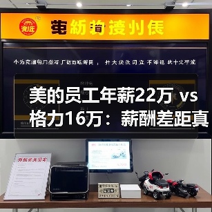 美的员工年薪22万 vs 格力16万:薪酬差距真相曝光(图1) 美的员工年薪22万 vs 格力16万:薪酬差距真相曝光(图1)