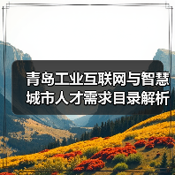 青岛工业互联网与智慧城市人才需求目录解析(图2) 青岛工业互联网与智慧城市人才需求目录解析(图2)