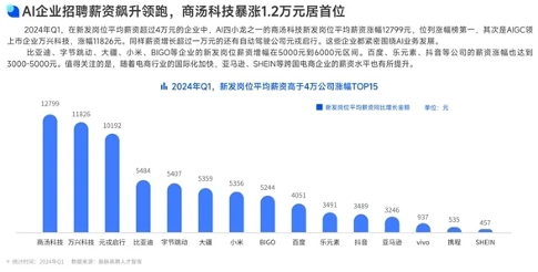 2024春招高薪公司榜：新发岗位均薪突破5万，AI与跨境电商涨幅领先，成就业亮点之一(图2)