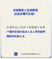 灵活就业人员人事档案存放地点与管理办法(图1)